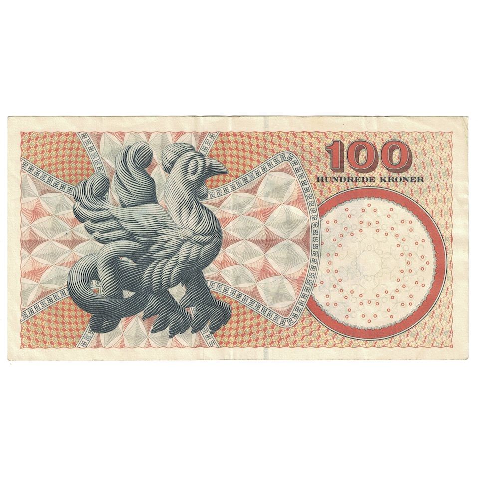 Biljet, Denemarken, 100 Kroner, 2002, KM:61a, TB