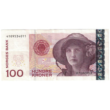 Banknote, Norway, 100 Kroner, 1995, KM:47a, AU(55-58)