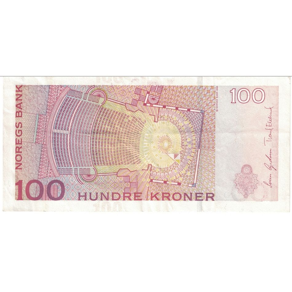 Billete, 100 Kroner, 1995, Noruega, KM:47a, EBC