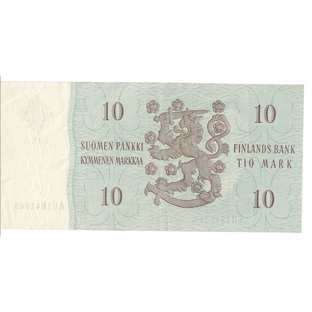 Billete, 10 Markkaa, 1963, Finlandia, KM:104a, SC