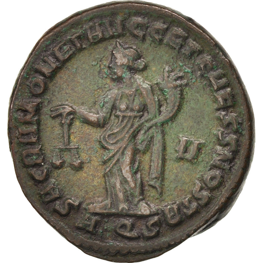 Diocletian, Follis, Aquileia, AU(50-53), Billon, RIC:29a