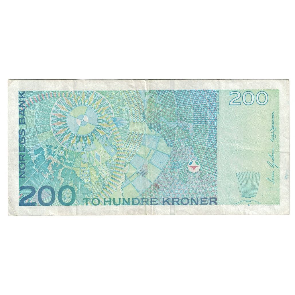 Billete, 200 Kroner, 1994, Noruega, KM:48a, BC+