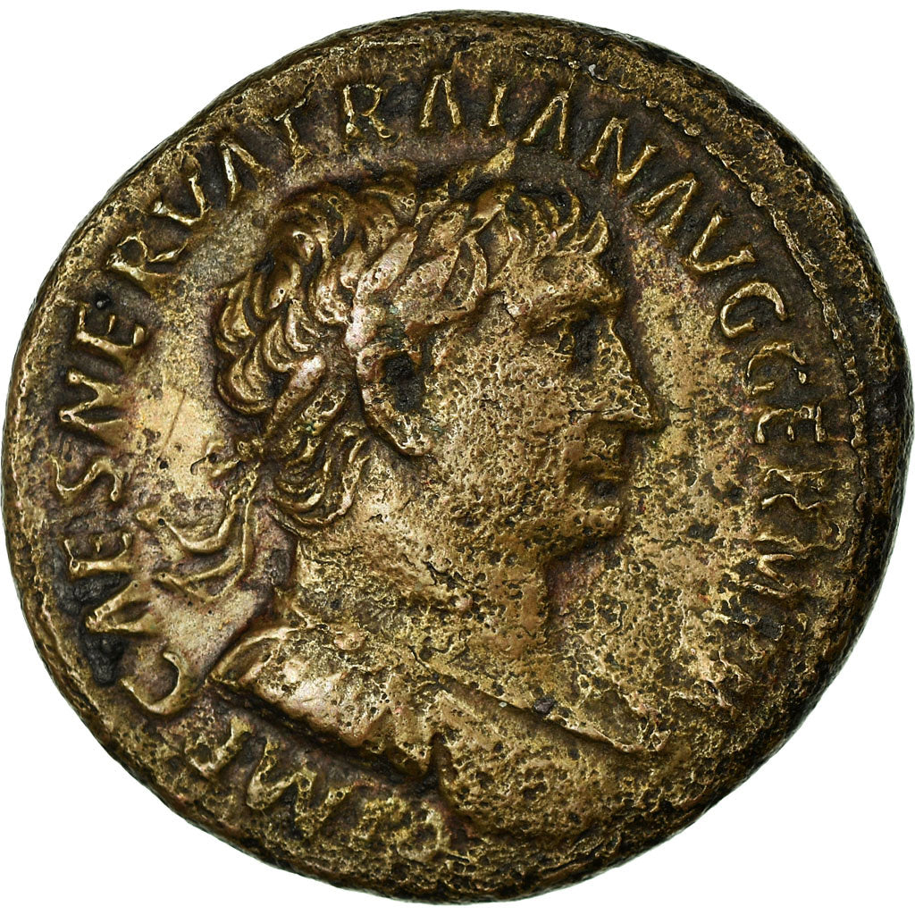 Moneta, Trajan, As, Rome, BB, Bronzo, RIC:434var