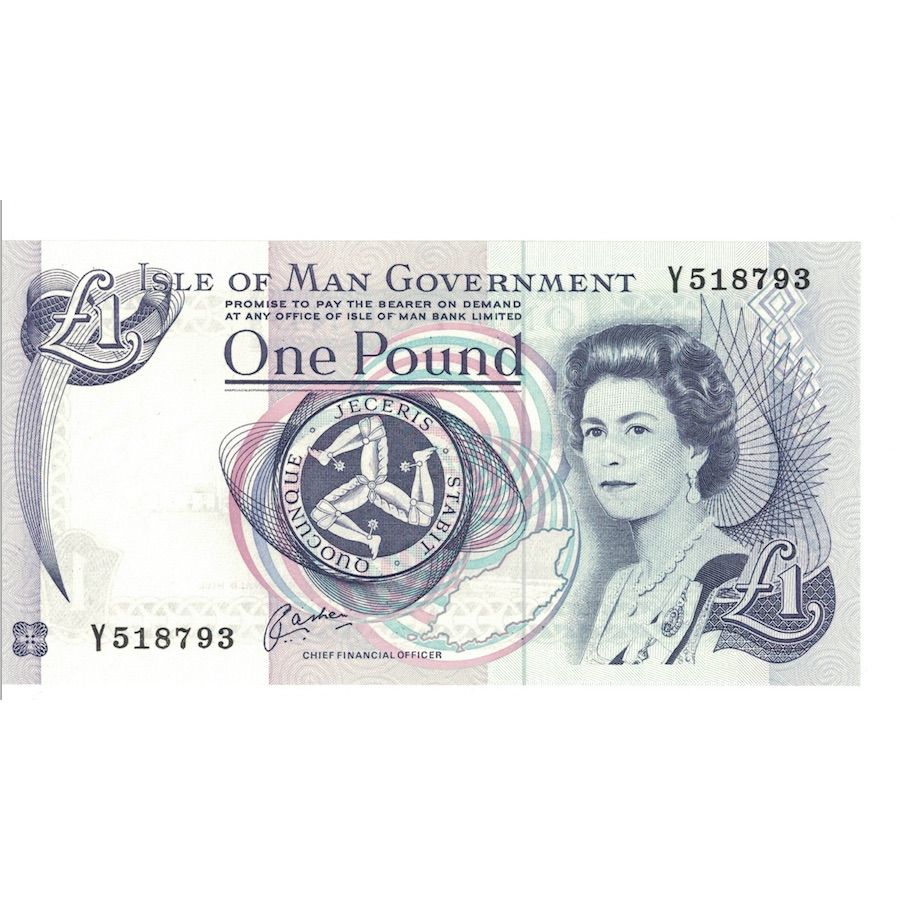 Geldschein, Isle of Man, 1 Pound, Undated (1983), KM:40b, UNZ