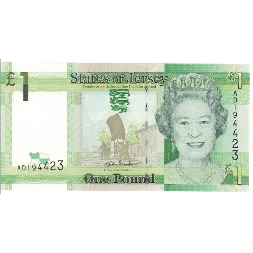 Biljet, Jersey, 1 Pound, Undated (2010), KM:32a, NIEUW