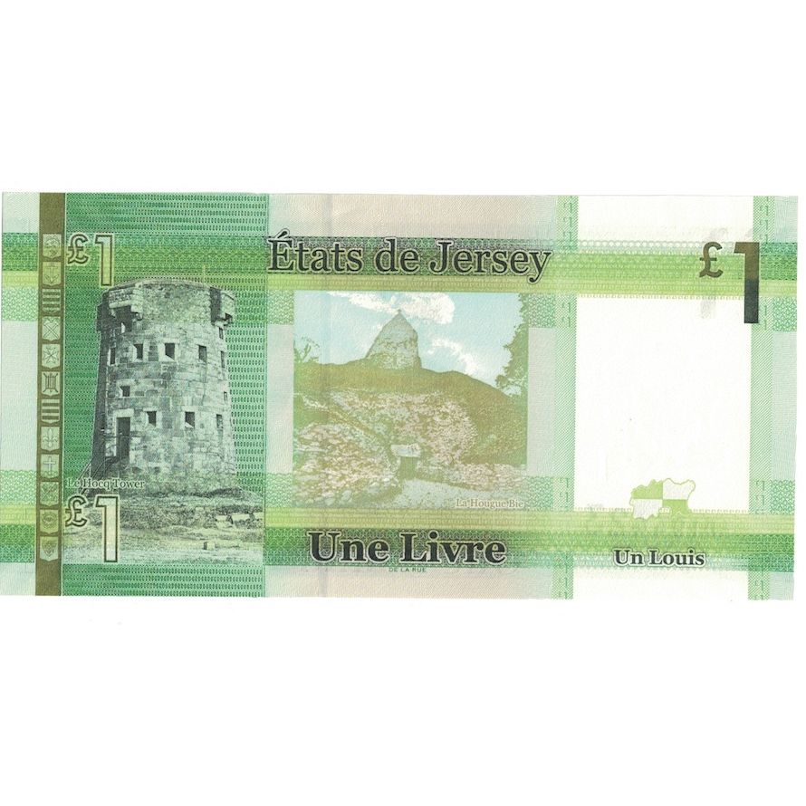 Biljet, Jersey, 1 Pound, Undated (2010), KM:32a, NIEUW