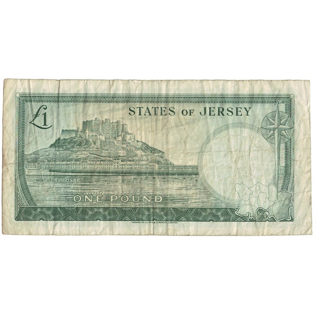 Banknote, Jersey, 1 Pound, Undated (1963), KM:8b, VF(20-25)