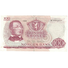 Nota, Noruega, 100 Kroner, 1968, KM:38b, EF(40-45)