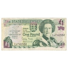 Biljet, Jersey, 1 Pound, 1995, 1995-05-09, KM:25a, TTB