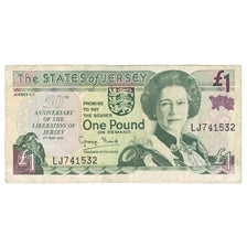 Banknot, Jersey, 1 Pound, 1995, 1995-05-09, KM:25a, EF(40-45)