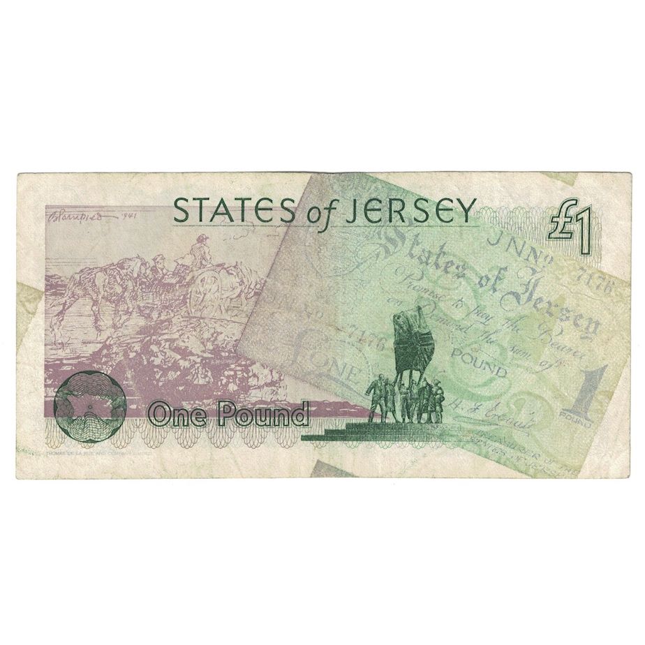 Biljet, Jersey, 1 Pound, 1995, 1995-05-09, KM:25a, TTB