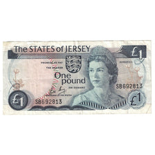 Billete, 1 Pound, Undated (1976-1988), Jersey, KM:11b, MBC