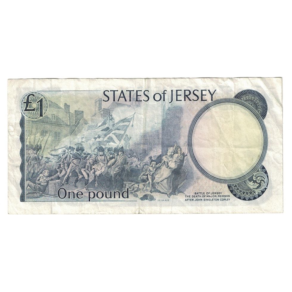 Billete, 1 Pound, Undated (1976-1988), Jersey, KM:11b, MBC