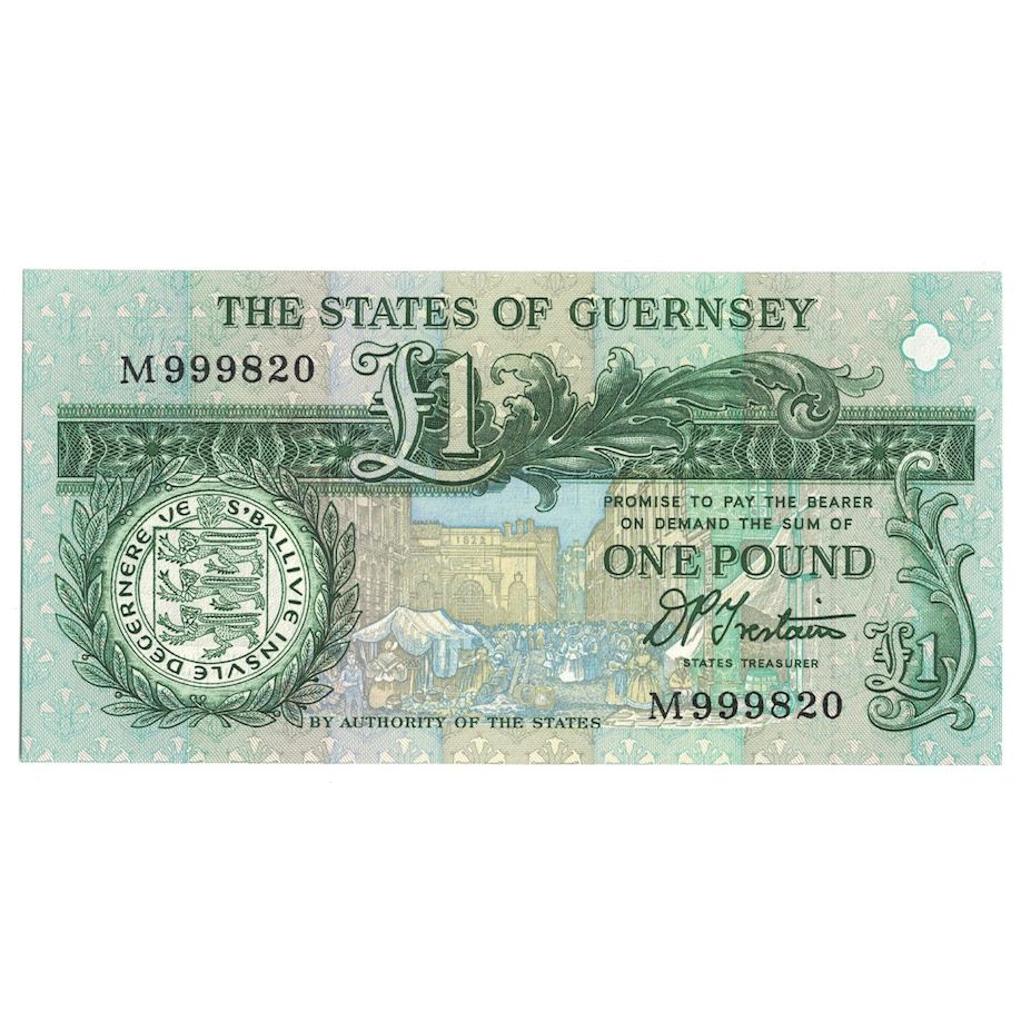 Billete, 1 Pound, Undated (1991- ), Guernsey, KM:52b, UNC