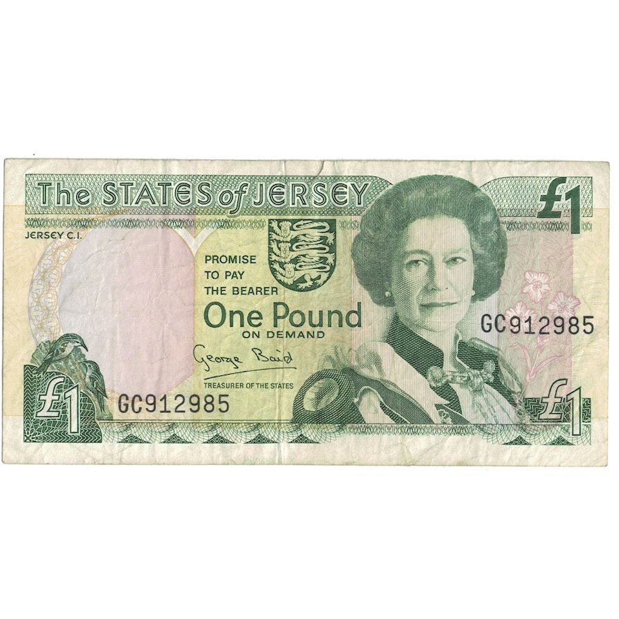 Billet, Jersey, 1 Pound, Undated (2000), KM:26a, TB+