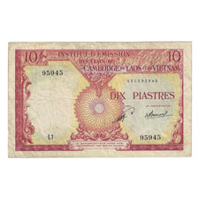 Geldschein, FRENCH INDO-CHINA, 10 Piastres = 10 Kip, Undated (1953), KM:102, S+