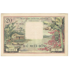 Billet, Viet Nam du Sud , 20 D<ox>ng, Undated (1956), KM:4a, TTB+