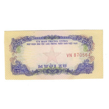 Nota, Vietname do Norte, 10 Xu, Undated (1968), KM:R1, UNC(63)