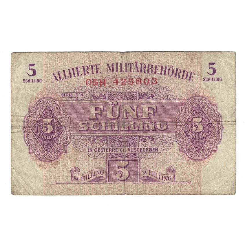 Billete, 5 Schilling, 1944, Austria, KM:105, RC+