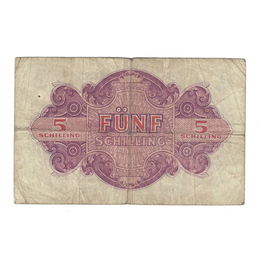 Billete, 5 Schilling, 1944, Austria, KM:105, RC+