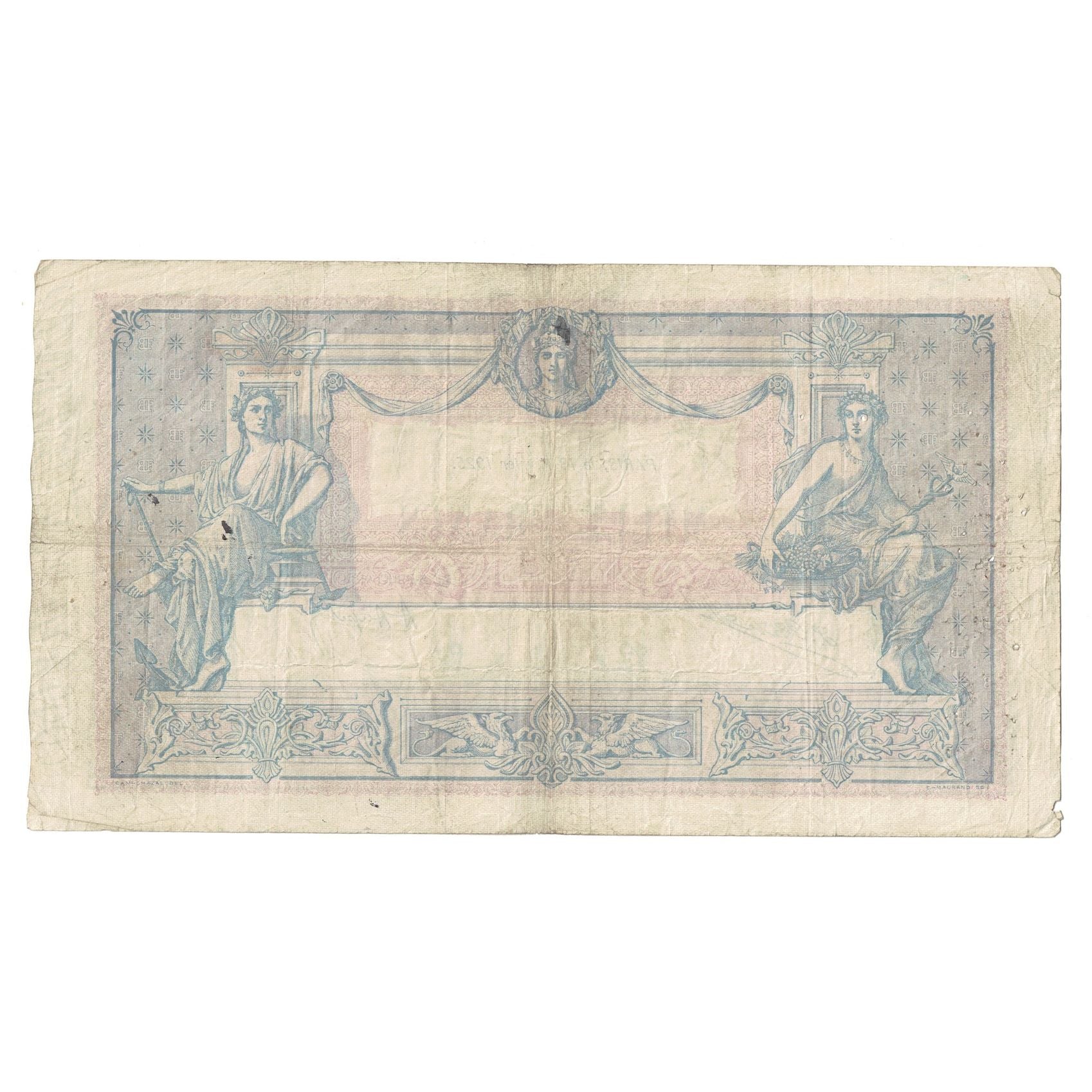 Francia, 1000 Francs, Bleu et Rose, 1925, R.185, BC, Fayette:36.41, KM:67j