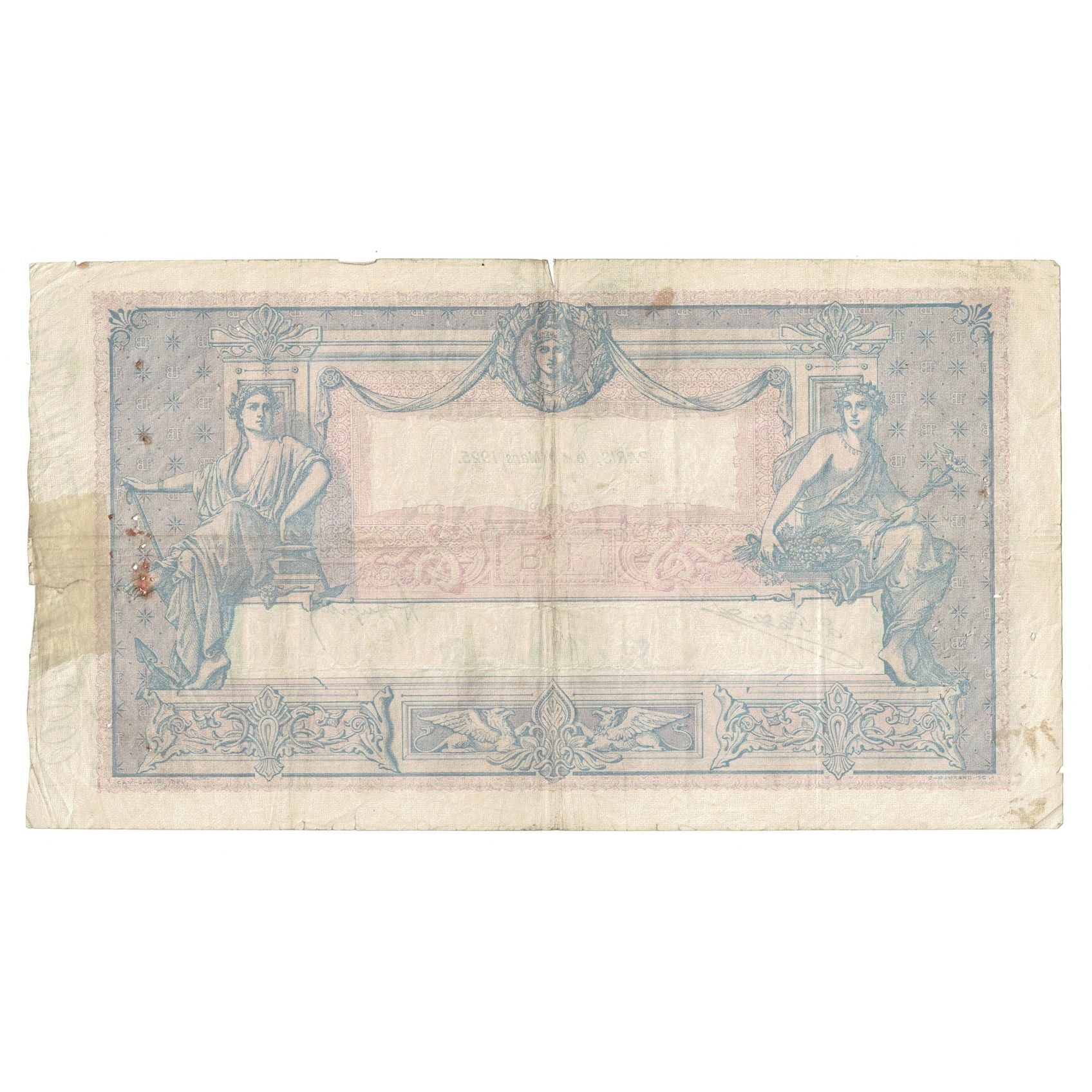 Francia, 1000 Francs, Bleu et Rose, 1925, R.189, B+, Fayette:36.41, KM:67j