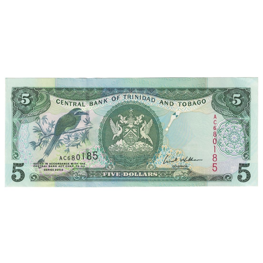 Banknote, Trinidad and Tobago, 5 Dollars, Undated (1977), KM:31a, UNC(65-70)