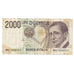 Banknote, Italy, 2000 Lire, D.1990, KM:115, VF(30-35)