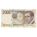 Banknote, Italy, 2000 Lire, D.1990, KM:115, VF(30-35)