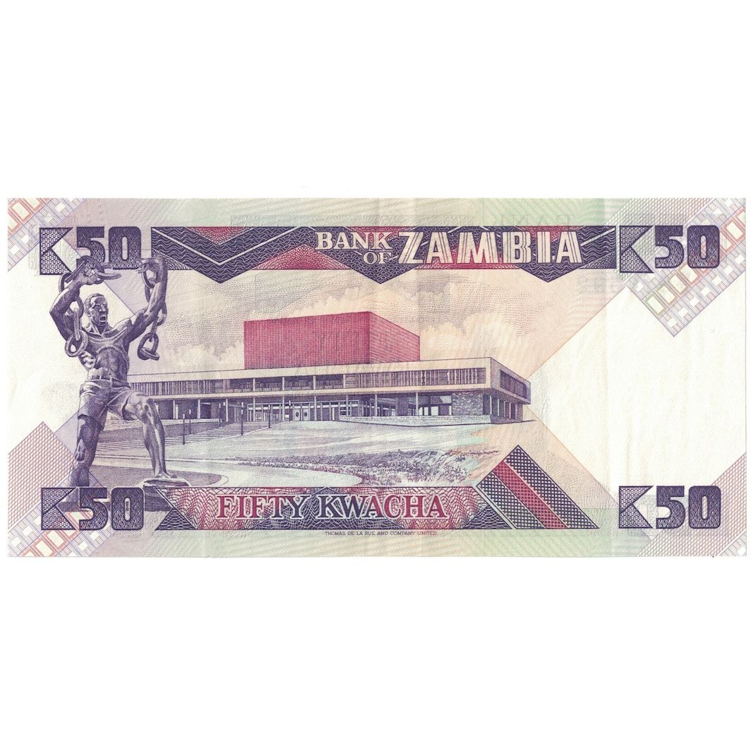 Banconote, Zambia, 50 Kwacha, Undated (1986-88), KM:28a, SPL-