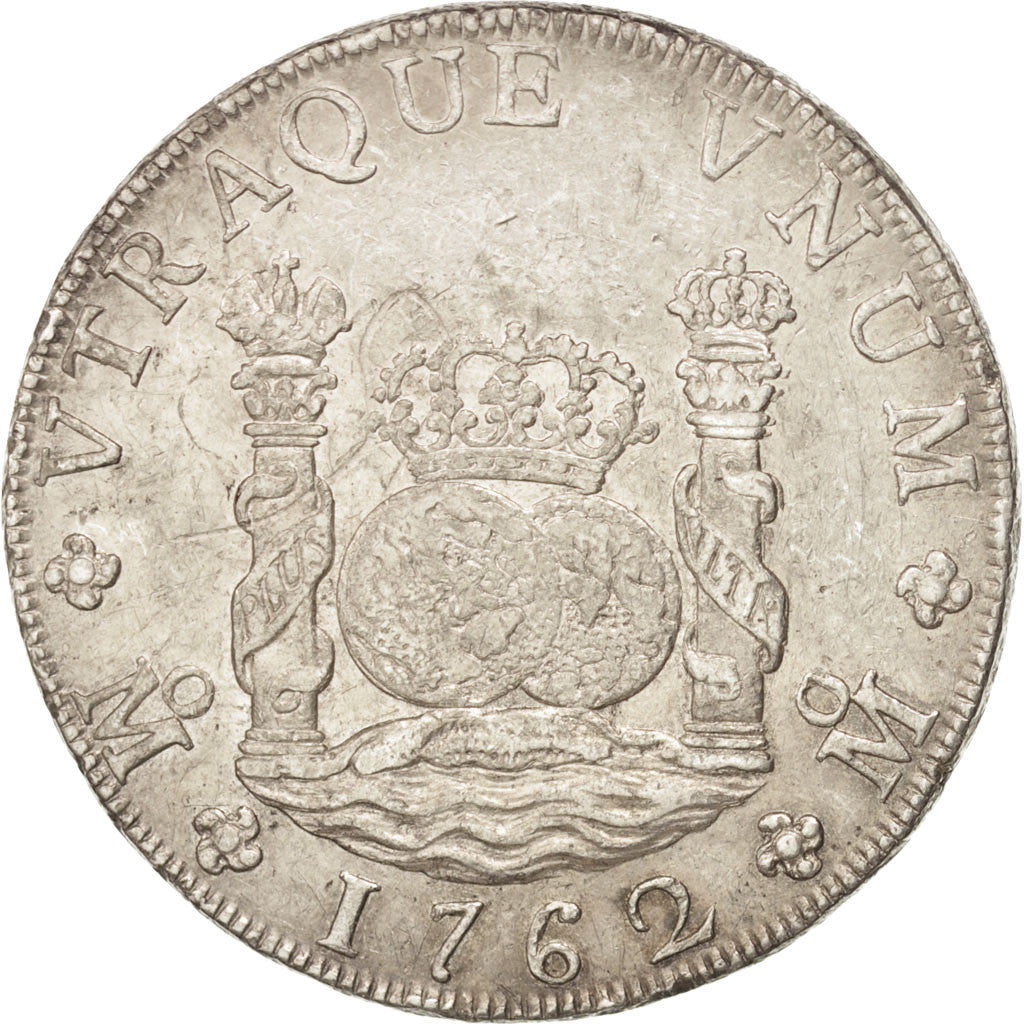 Mexico, Charles III, 8 Réales, 1762, Mexico City, EF(40-45), Silver, KM:105