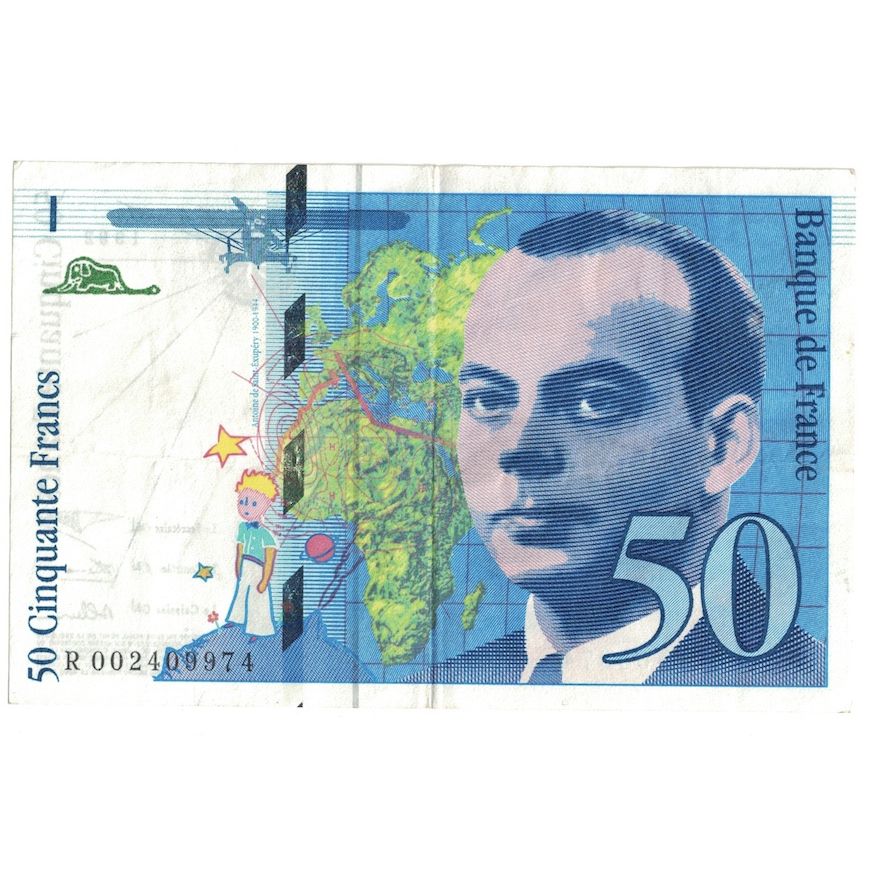 Francia, 50 Francs, St Exupéry, 1992, R.002, SPL-, Fayette:72.1b, KM:157a