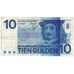 Geldschein, Niederlande, 10 Gulden, 1968, 1968-04-25, KM:91b, SS