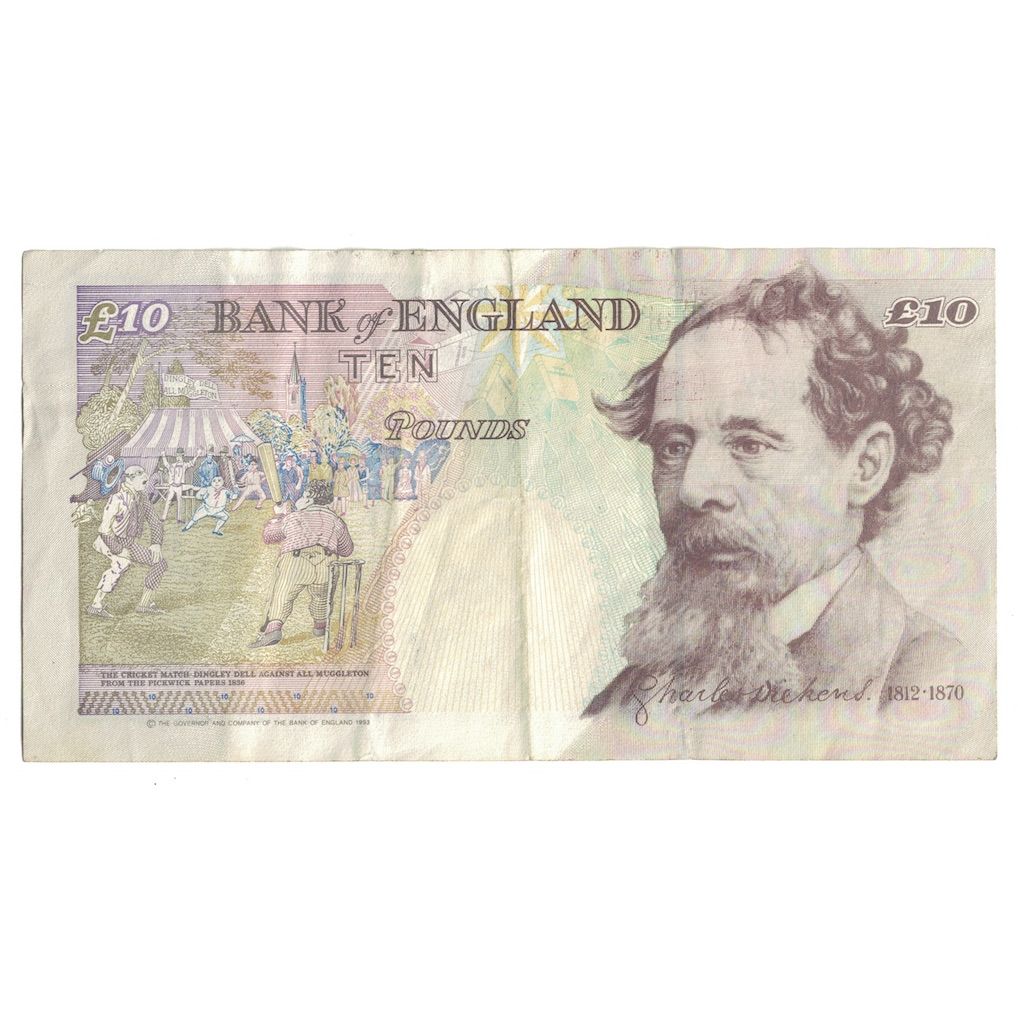 Banknote, Great Britain, 10 Pounds, 1993-1998, KM:386a, EF(40-45)