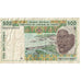 Biljet, West Afrikaanse Staten, 500 Francs, 1998, KM:310Ci, TB+