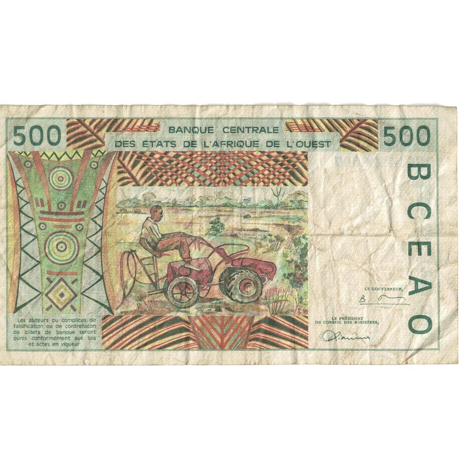 Banknote, West African States, 500 Francs, 1998, KM:310Ci, VF(30-35)