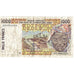 Biljet, West Afrikaanse Staten, 1000 Francs, 1998, KM:711Kh, TB