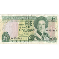 Banknot, Jersey, 1 Pound, 2000, KM:26a, AU(50-53)