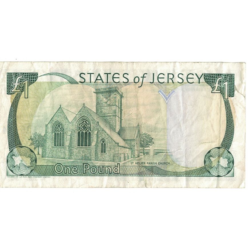 Billet, Jersey, 1 Pound, 2000, KM:26a, TTB