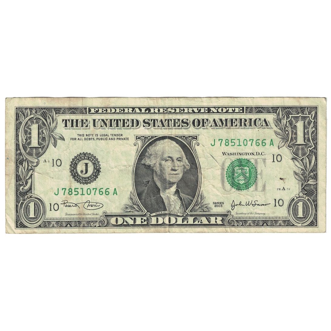 Banknote, United States, One Dollar, 2003, Kansas City, KM:4663, VF(30-35)