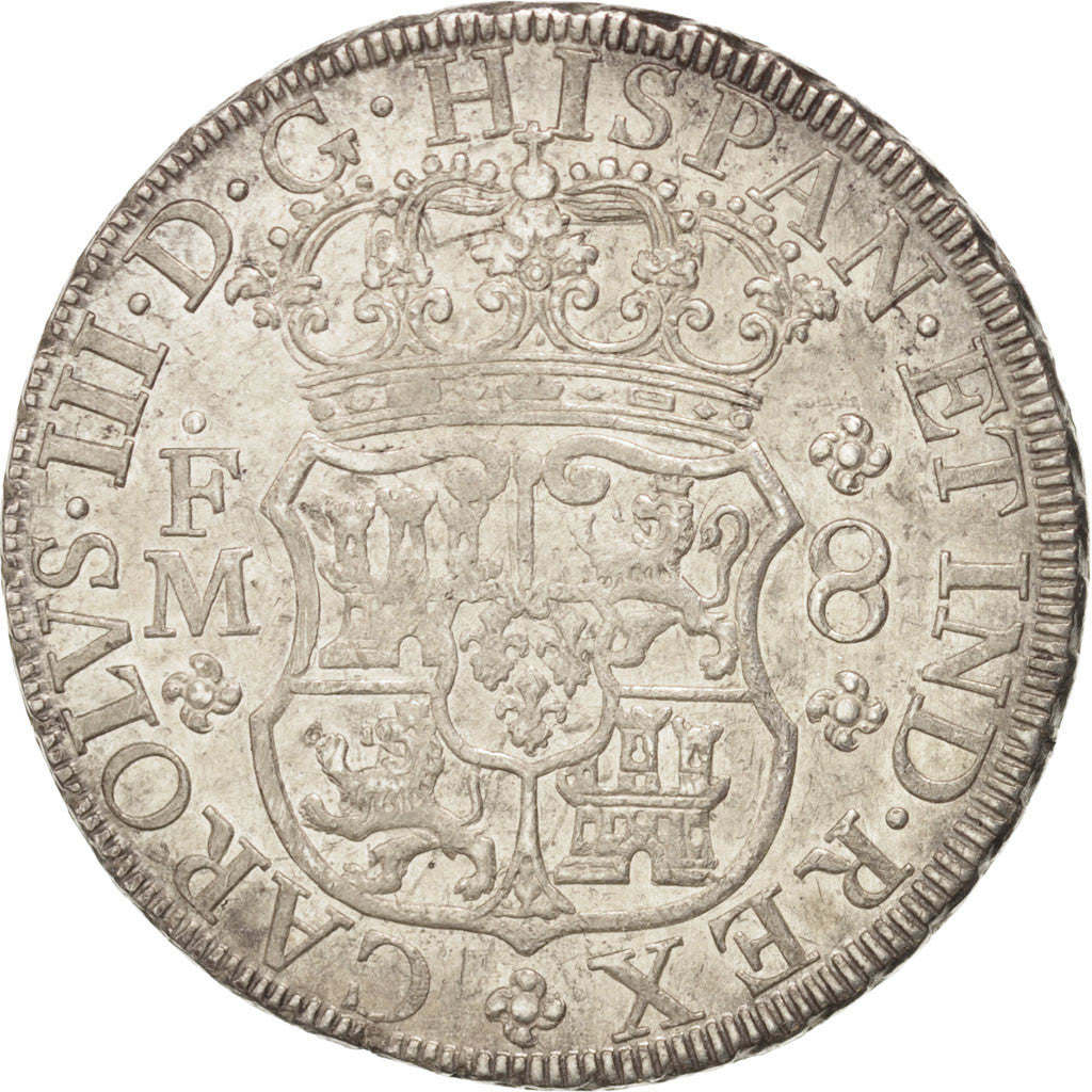 Mexico, Charles III, 8 Réales, 1770, Mexico City, EF(40-45), Silver, KM:105