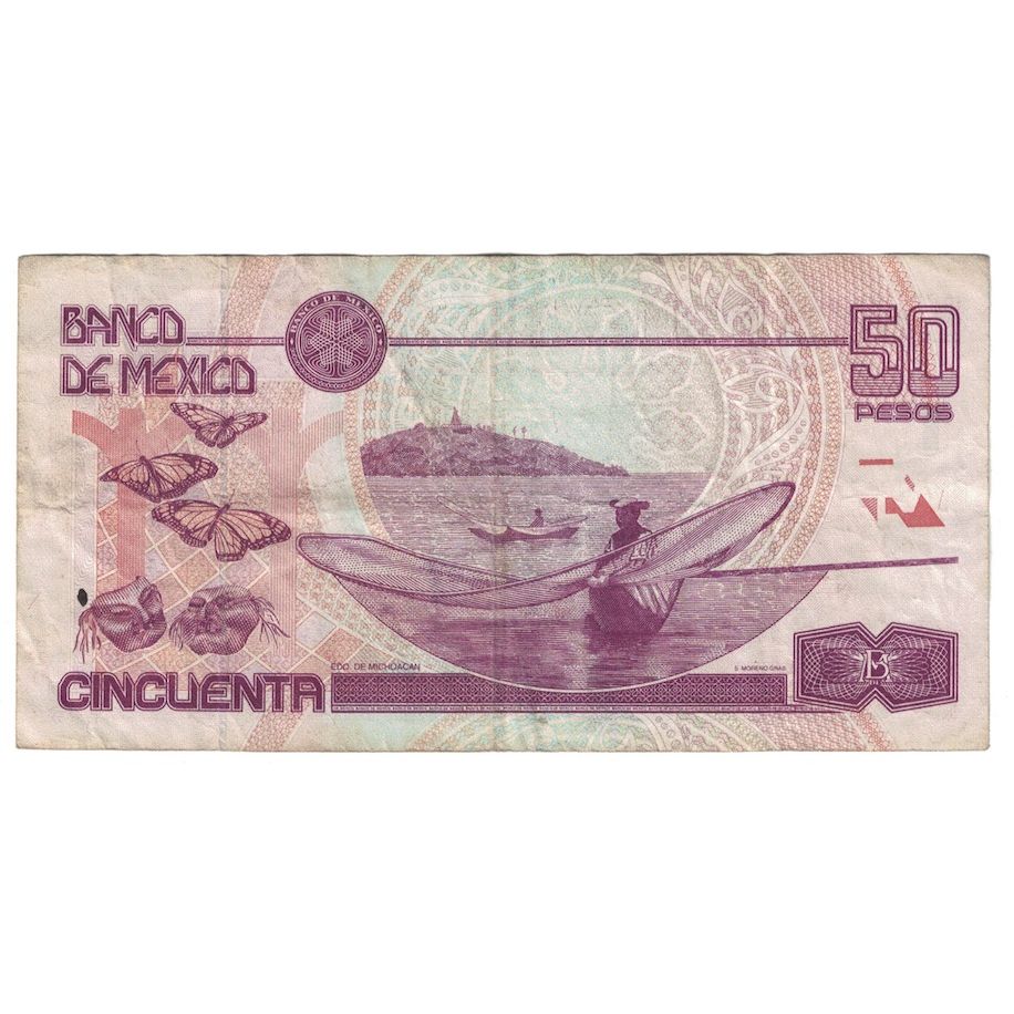 Geldschein, Mexiko, 50 Pesos, 1994, 1994-05-06, KM:107a, S+
