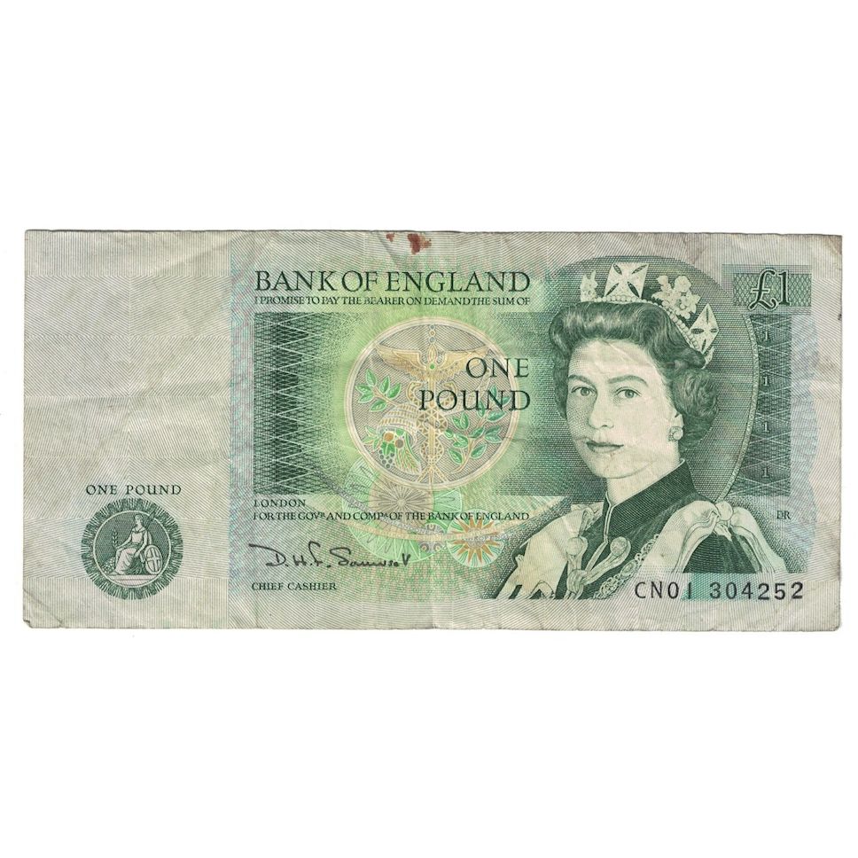 Banknote, Great Britain, 1 Pound, Undated (1978-84), KM:377b, VF(30-35)