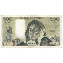 Frankreich, 500 Francs, Pascal, 1984, A.214, S+, Fayette:71.31, KM:156e
