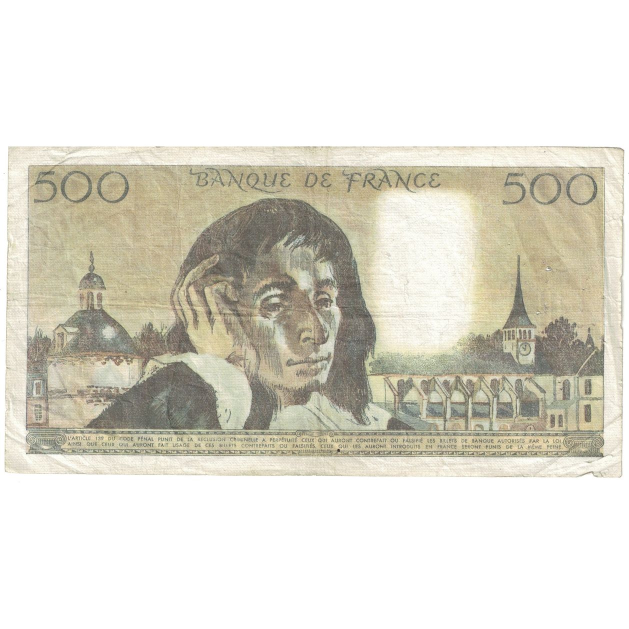 Frankreich, 500 Francs, Pascal, 1984, A.214, S+, Fayette:71.31, KM:156e