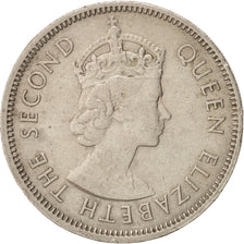 Coin, Hong Kong, Elizabeth II, 50 Cents, 1963, AU(50-53), Copper-nickel, KM:30.1