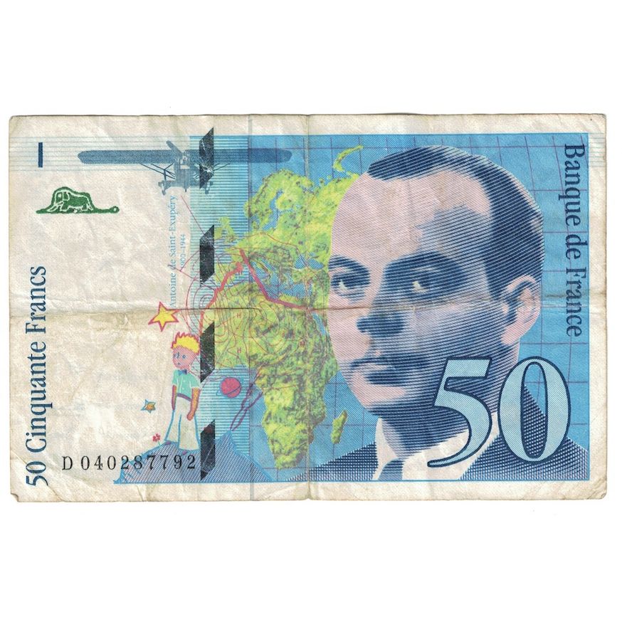 Frankreich, 50 Francs, St Exupéry, 1997, D.040, S, KM:157Ad