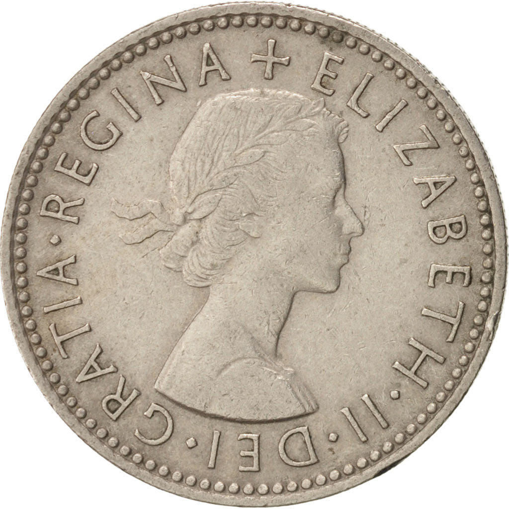 Great Britain, Elizabeth II, Shilling, 1956, EF(40-45), Copper-nickel, KM:904