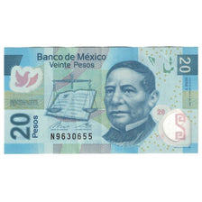 Banknote, Mexico, 20 Pesos, 2016, 2016-07-12, AU(55-58)