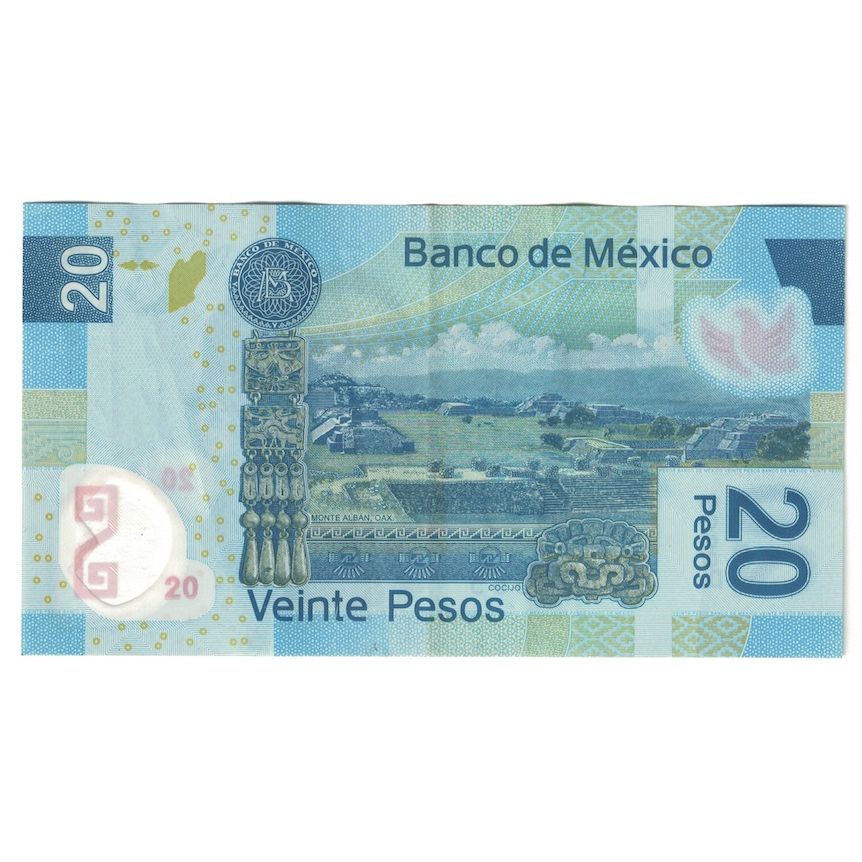 Biljet, Mexico, 20 Pesos, 2016, 2016-07-12, SUP
